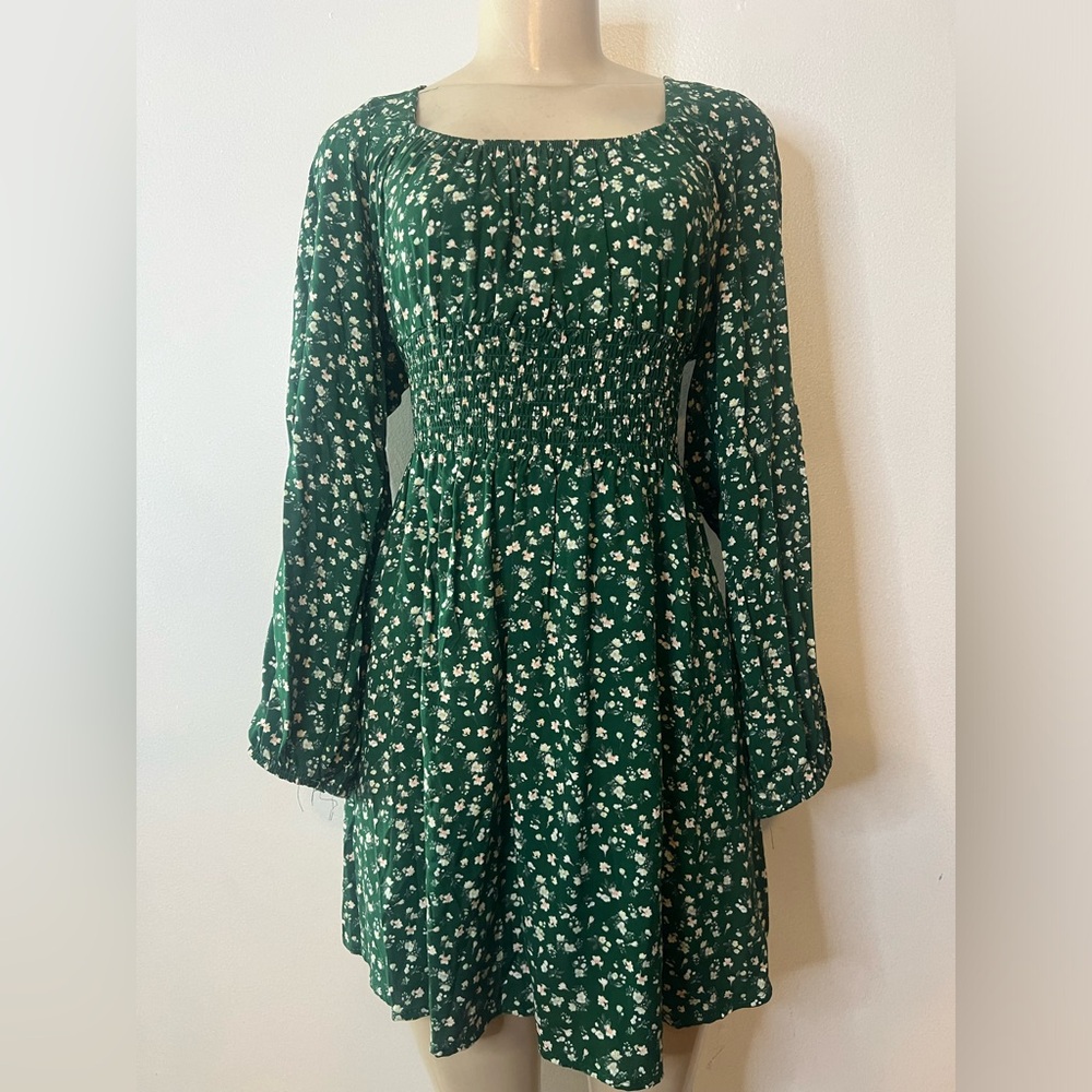 Color: Green Floral s Dress Junior